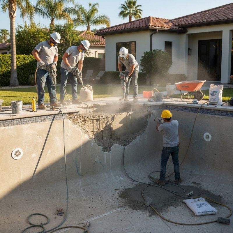 Gunite Pool Repair