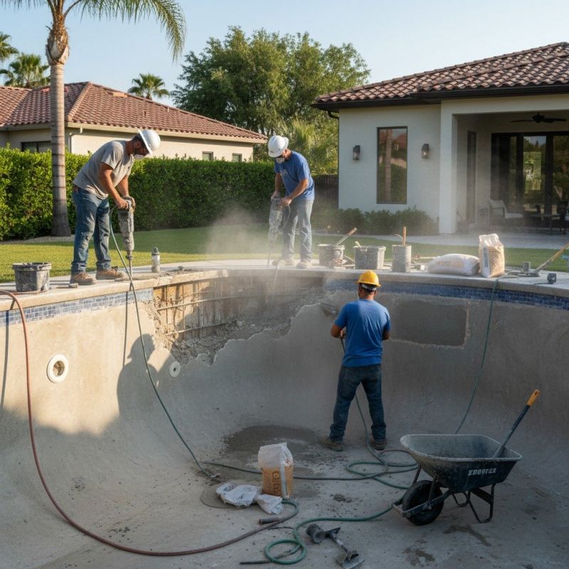 Gunite Pool Repair