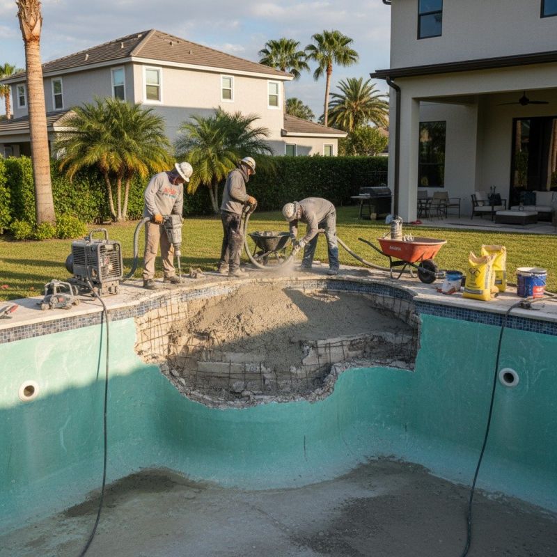 Gunite Pool Repair