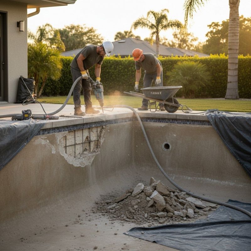 Gunite Pool Repair
